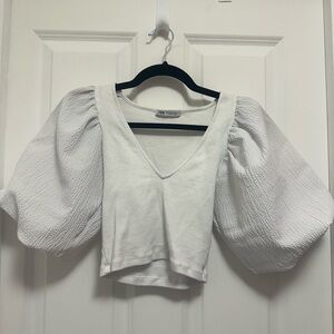 Zara Bubble / Balloon Sleeve Top